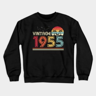 Vintage 1955 Limited Edition 66th Birthday Gift 66 Years Old Crewneck Sweatshirt